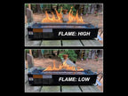 Ciays 28 Inch Table Top Propane Fire Pit, 50,000 BTU Tabletop Firepit with Glass Wind Guard & Glass Beads, Nylon Cover, Portable Outdoor Portable Fireplace for Patio and Camping