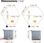 TRIWONDER Camping Tarp Waterproof Tent Footprint Hammock Rain Fly Cover Ground Cloth Small Lightweight Tent Floor Mat Camp Shelter Canopy for Hiking Backpacking Outdoor (Grey - XL)