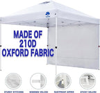 Instant Canopy Tent Sidewalls for 10x10 Pop Up Canopy Waterproof,99% UV Protection，3 Piece Sidewalls, Durable Gray(3PCS Sidewall Only, Canopy Tent NOT Included)