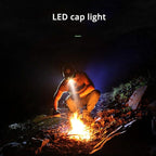 Xiaokeis 2 Pcs LED Hat Lights Clip On, Cap Light with USB Cable, Rechargeable Cap Lights Clip On Hat, Water Proof Hat Light Flash-Light Headlamp for Hunts Fishing Hiking (Black)