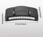 Mudder 4 Pcs Hat Light Clip 11 LED Cap Lights Clip on Hat Headlamp Battery Powered Cap Brim Lamp Black Waterproof Ultra Bright Headgear Flashlight for Hunting Camping Fishing Hiking