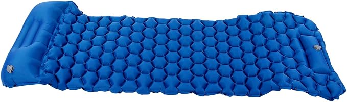 EVTSCAN Camping Sleeping Pad Mat Foot Press Inflatable Cushion Mattress for Tent Hiking Travel