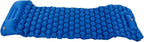 Camping Sleeping Pad Mat | 40D Nylon Fabric & TPU Laminate | Inflatable Cushion Mattress for Tent/Hiking/Travel | 2 - Way Valve, 700g Lightweight (Blue)