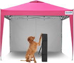 Quictent 10x10 Pop Up Canopy Tent - Instant Setup Gazebo for 1 Person, Portable & Compact, Waterproof & UV Protection, Ideal for Camping, Beach, Parties, Markets and Outdoor Events