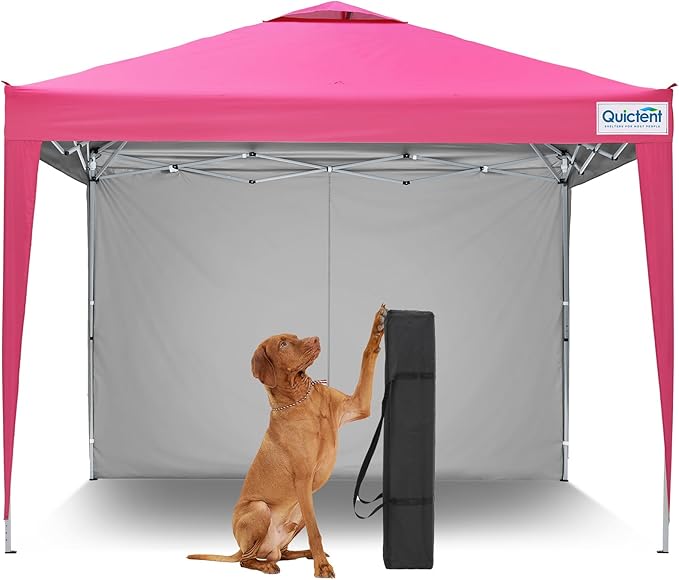 Quictent 10x10 Pop Up Canopy Tent - Instant Setup Gazebo for 1 Person, Portable & Compact, Waterproof & UV Protection, Ideal for Camping, Beach, Parties, Markets and Outdoor Events
