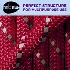 TECEUM 5/32" Paracord Rope 1000 – 1000ft / 200ft / 100ft / 50ft – Tactical Parachute Cord 4mm – 45+ Colors – Nylon String for Survival & Camping Gear – Stripe Cord for Survival – Utility Rope