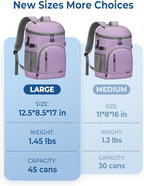 Cooler Backpack Insulated Waterproof,30/45 Cans Backpack Coolers Leakproof Lunch Backpack for Men Women Portable Soft Cooler Bag for Beach Camping Trave Picnic