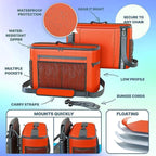 TidyFriend Kayak Cooler Behind Seat, Waterproof Cooler for Kayaking, Kayak Accessories Cooler Bag, Compatible with Lawn Chair Seat, Portable Ice Chest, Keeps Drinks Cold, Travel, Beach, Lunch