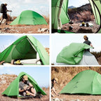 Naturehike 1/2 Person 3 Seasons Cloud Up Base Tent, Windproof [7-Level] & Rainproof [PU3000mm+] Camp Tent with Y Self-Supporting Structure for Camping Backpacking Hiking Trekking