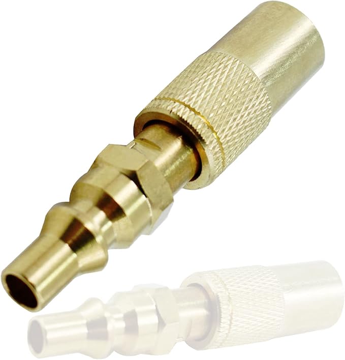 MENSI 1/4" Propane Adapter Quick Disconnect Fitting Compatible for Stansport, Camp Chef Mountaineer,Eureka Gonzo, Jetbroil Camping Stove Grill (Adapter for Stove)