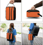 BEIMILY Lunch Box for Men Women Adults,Small Insulated Lunch Bag for Office Work Picnic,Reusable Portable Lunchbox,Soft Cooler Tote Bag(Orange)