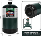 KOMAN BLUEFIRE 16.4 oz Propane Tank Camping Propane Tank Portable Canister Propane Gas Tank Small Propane Tanks for Camping Stove Outdoor Backpack Mini Burner Heater Cooking Torch Lamp(2 Pack)