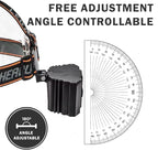 Rechargable Headlamp, Led Head Lamp with 4 Modes, Waterproof Head Lights For Forehead, Hard Hat Light, Adjustable Head Flashlight For Adults, Bright Coast Headlamp for Outdoor Camping, Hiking, Running