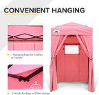 EAGLE PEAK Flex Ultra Compact 4x4 Pop-up Canopy Tent with Vented Top, Sun Shelter, Fast Set Up Changing Room, Portable Privacy Canopy for Camping, Photoshoots, and More (Pink)