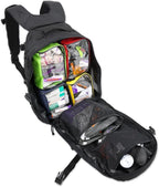 Lightning X Stocked Modular Trauma & Bleeding First Aid Responder Medical Backpack + Kit - Black
