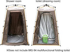 Camping Tent,Shower Tent, Large Double Room Large Space Indoor Outdoor Bathing and Changing Tent Photography Shower Changing Household Mobile Toilet Changing Room
