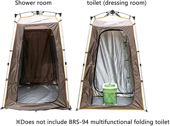Camping Tent,Shower Tent, Large Double Room Large Space Indoor Outdoor Bathing and Changing Tent Photography Shower Changing Household Mobile Toilet Changing Room