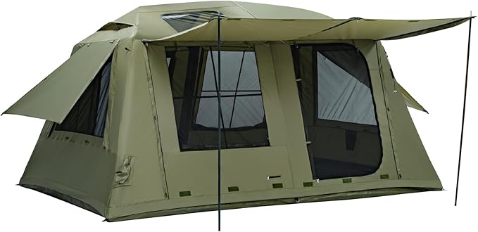 MC TOMOUNT Inflatable Tents for Camping, 6/8/10 Person Large Family Blow Up Camping Tent with Hand Pump, Easy Setup Air Glamping Tent for Outdoor Picnic Party