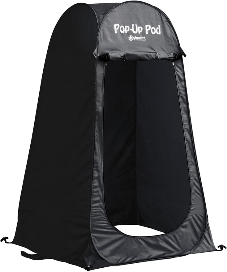 GigaTent Pop Up Pod Changing Room Privacy Tent – Instant Portable Outdoor Shower Tent, Camp Toilet, Rain Shelter for Camping & Beach – Lightweight & Sturdy, Easy Set Up, Foldable - with Carry Bag