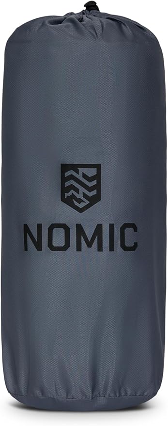 Nomic Lumin AIR Self Inflating Sleeping Pad, Extra Thick 4" Insulated Camping Mat with Built-in Foam Pump, 30s Inflate / 5s Deflate, Integrated 6" Pillow, 79 x 26 x 4 in, Est. R-Value 4