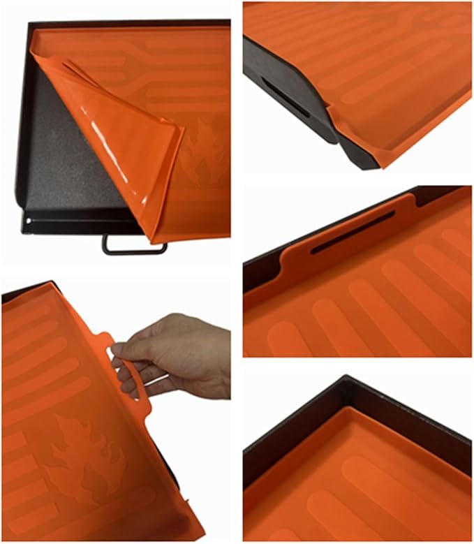Griddle Silicone Protective Mat Accessory compatible with Camp Chef Single Burner Fry Griddle 14 in. x 16 in, Heavy Duty Food Grade Silicone Mat, Protects Grill from Rodents, Insects, Debris Rust