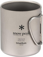 Snow Peak Double Wall Titanimum Insulated Mug, Lightweight, Durable, Camping, 300ml