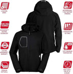 Gerbing Men's Torrid 2.0 Softshell Heated Jacket – 7V Battery Powered Heated Clothing for Winter Sports, Camping, Hunting