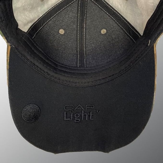 Panther Vision POWERCAP 20/00 LED Lighted Hats - High Output Ultra-Bright Hands Free LED Lighted Battery Powered Cap - Realtree Xtra (CL2-161)