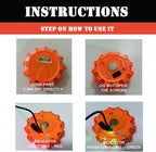 USB Rechargeable LED Road Flares Emergency Lights-Roadside Warning Car Safety Beacon Flashing Disc Flare Kit with Magnetic Base for Vehicles & Boat | 6 Beacon Disc Pack