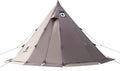 OneTigris Rock Fortress Hot Tent with Stove Jack, 4 Season, 4-6 Person Tipi for Camping, Backpacking, Hunting, Fishing - Waterproof, Wind-Proof