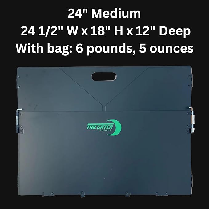 Tire Table Outdoor Stove Windscreen 24" for BBQ, Camping, and Travel with Nylon Cordura Bag Included