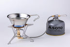 SOTO Fusion Trek Detachable Compact & Portable Camping Gas Stove with Micro Regulator Valve System, Wind-Resistance Backpacking Stove for Outdoors, Hiking, Cooking - Shipped Empty