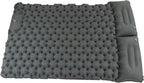 Camping Sleeping Pad Gray Waterproof Nylon Ergonomic Support Foot Press 60S Inflating Sleeping Mat for Outdoor Camping