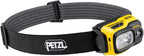 PETZL, Headlamp Swift Rl Black/Yellow, Compact, Powerful, Lightweight, and Rechargeable headlamp Featuring Reactive Lighting® Technology®. 1100 lumens