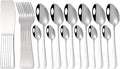 Flatware Sets 24pcs 18/10 Stainless Steel Cutlery Set Gold Tableware Set Fork Knife Spoon Dinnerware Set Flatware Set Silverware Set Stainless Steel