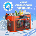 TidyFriend Kayak Cooler Behind Seat, Waterproof Cooler for Kayaking, Kayak Accessories Cooler Bag, Compatible with Lawn Chair Seat, Portable Ice Chest, Keeps Drinks Cold, Travel, Beach, Lunch