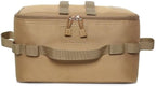 Tactical-Camping Storage Bag, 600d Oxford Cloth Utility Tote Bag, Outdoor Camping Storage Bags Foldable Lightweight Large Capacity Tool Organizer, 15.0 * 7.9 * 2.8in(Brown)