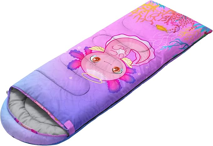 HOSIMA Dear Hunting Pattern Cold Weather Sleeping Bags for Kids Adults,Black Light Weight Waterproof Sleeping Bags for Outdoors Hiking.