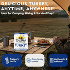 Werling & Sons Fully Cooked Canned Turkey Meat 28 Oz Heat & Eat Premium Quality Recipe Ready Canned Meat for Everyday Quick Meals, Camping, Emergency Canned Food & Survival Preparedness Pack of 1