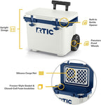 RTIC 22 QT Ultra-Light Wheeled Cooler with Handle, Hard Insulated Portable Ice Chest Box for Beach, Drink, Beverage, Camping, Picnic, Fishing, Boat, Barbecue
