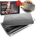 Camerons Indoor Outdoor Stovetop Smoker - Stainless Steel Barbecue Smoker Box w/Oak Wood Chips & Recipes - Works On Any Heat Source, Stovetop or BBQ Grill for Smoking Meats - Grilling Gift for Men