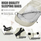 Camping Sleeping Bags for Adults Kids Waterproof Lightweight Sleeping Bag for Cold Weather or Warm Backpacking Hiking Mountaineering Indoor Outdoor Use