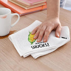 4Pcs Funny Kitchen Towels 24x14 Inch, Carrot Corn Beans Artichoke Waffle Weave Dish Towels for Kitchen Farmhouse Decor, White Absorbent Microfiber Hand Tea Towel, Housewarming Gifts for Women Mom