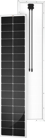 RICH SOLAR MEGA 130 Slim 130 Watt 12 Volt Monocrystalline Solar Panel for RV, Trailer, Motorhome