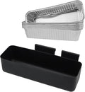 MixRBBQ Grease Cup with Aluminum Drip Pans Liner Set for Camp Chef Griddles Accessories, Professional Drip Catcher Pan Holder for Camp Chef Stove SG100 SG90 SG14 SG30 SG60, Foil Pans(10 Pack), 24 oz