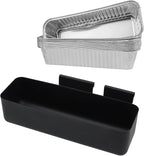 MixRBBQ Grease Cup with Aluminum Drip Pans Liner Set for Camp Chef Griddles Accessories, Professional Drip Catcher Pan Holder for Camp Chef Stove SG100 SG90 SG14 SG30 SG60, Foil Pans(10 Pack), 24 oz