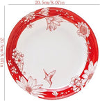Camping Plates Underglaze Color Bone China Dinner Plate, Home Dining, Western Food Bowl, Tableware Decorative Plate