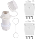 Cooler Repair Kit for Igloo 50-165 Quart Ice Chest, Drain Plug Latch Posts Screws Replacement Parts Set Cooler Accessories for Repair and Maintenance
