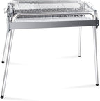 Charcoal Grill, Barbecue Charcoal Grill, Outdoor Stainless Steel Smoker BBQ grill for Outdoor Cooking Camping Picnics Beach 336 Square Inches