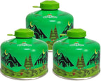 Isobutane Fuel Canister 100g, Camping Stove Fuel, Butane Camping Propane Mixture Blend Camping Fuel Gas (3 Pack)
